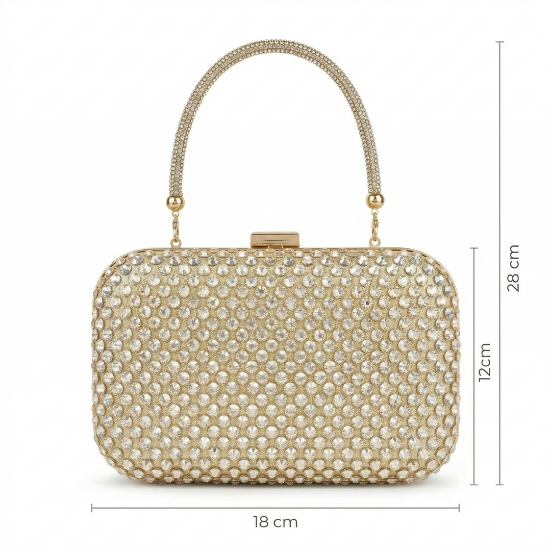 Crystal Luxe 3-Way Clutch Bag