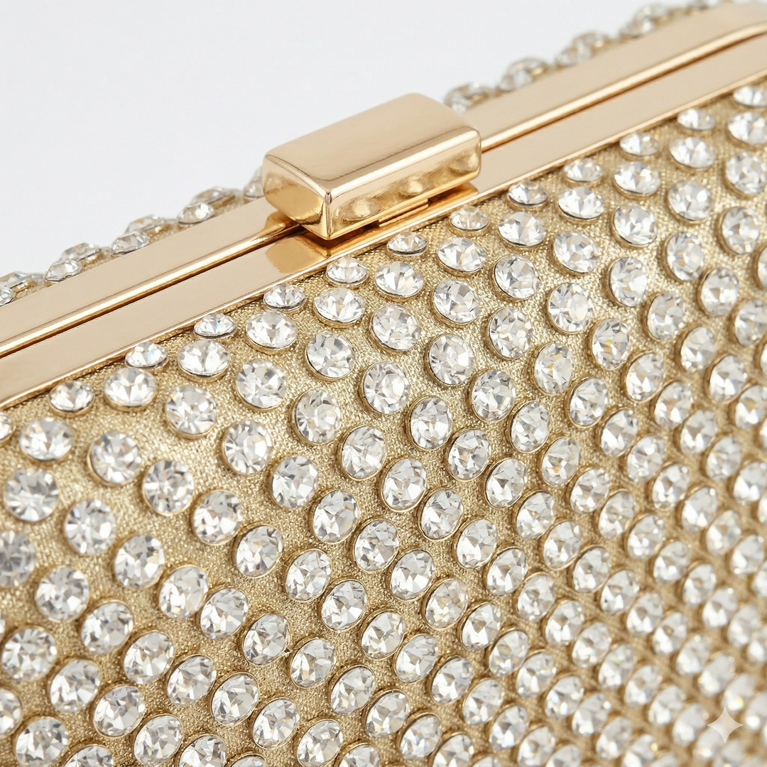 Crystal Luxe 3-Way Clutch Bag