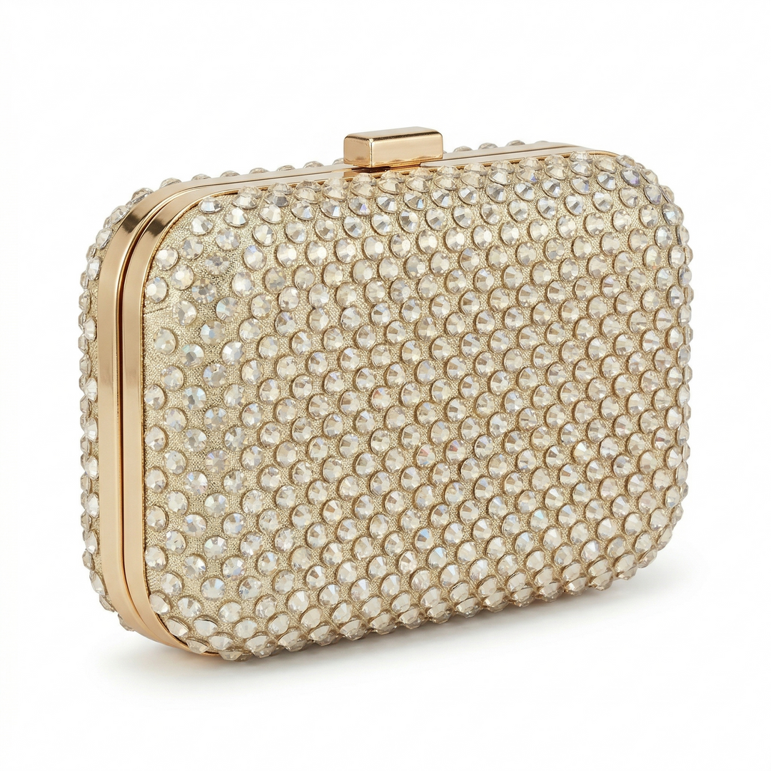 Crystal Luxe 3-Way Clutch Bag