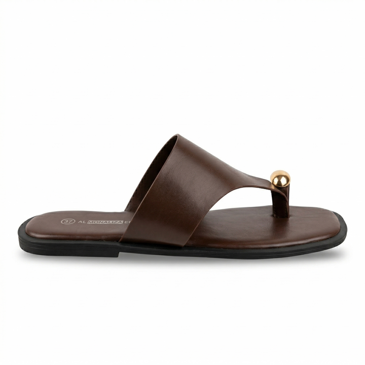 Gold Ring Slipper – Minimal Luxury Flat | Kundara