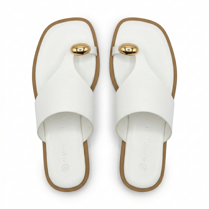 Gold Ring Slipper – Minimal Luxury Flat | Kundara