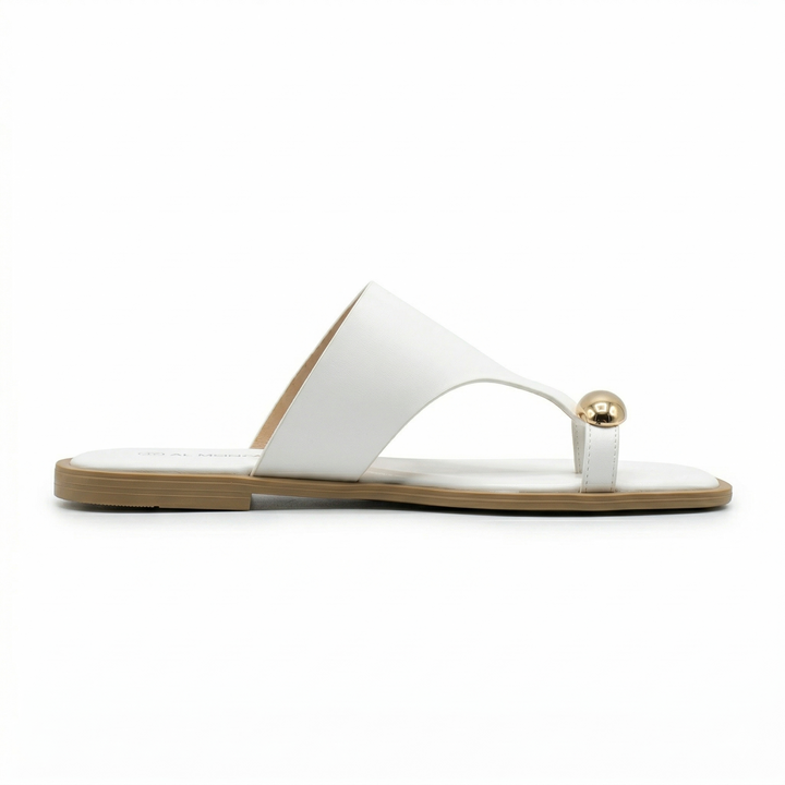 Gold Ring Slipper – Minimal Luxury Flat | Kundara