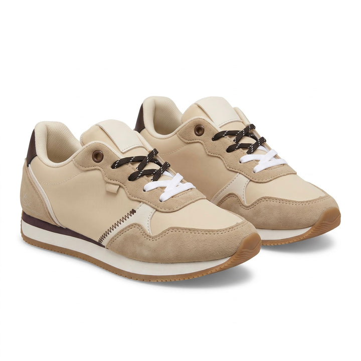 Mila Retro Suede-Trim Sneakers