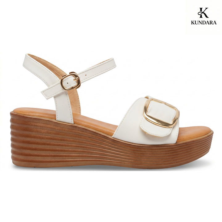 Sienna Buckle Wedge Sandal