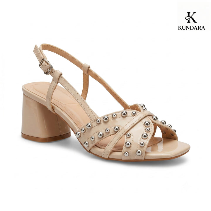 Sienna Studded Block Heel Sandal