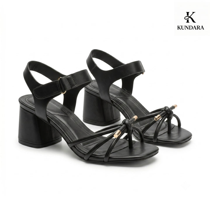 Aria Knot Block Heel Sandal