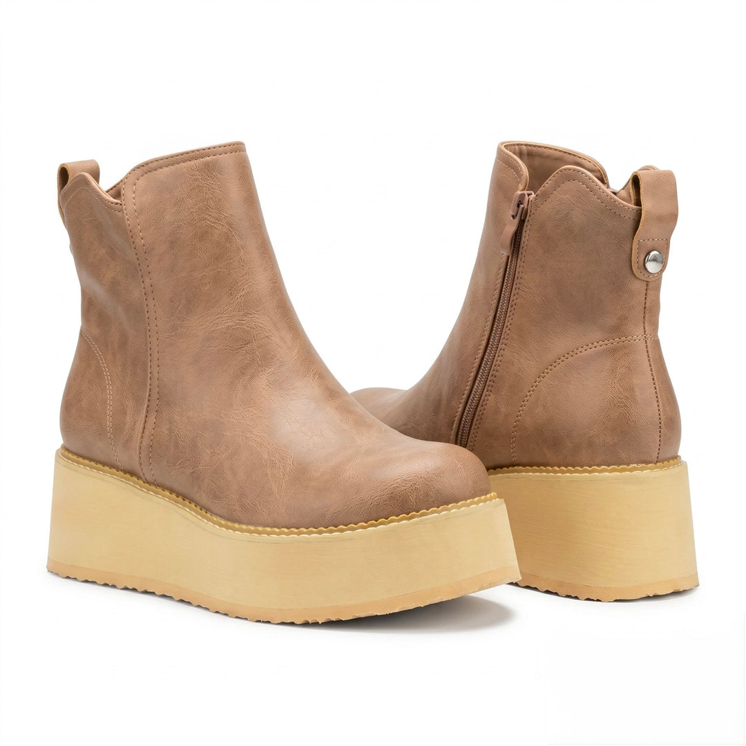 Harley Chunky Platform Ankle Boots