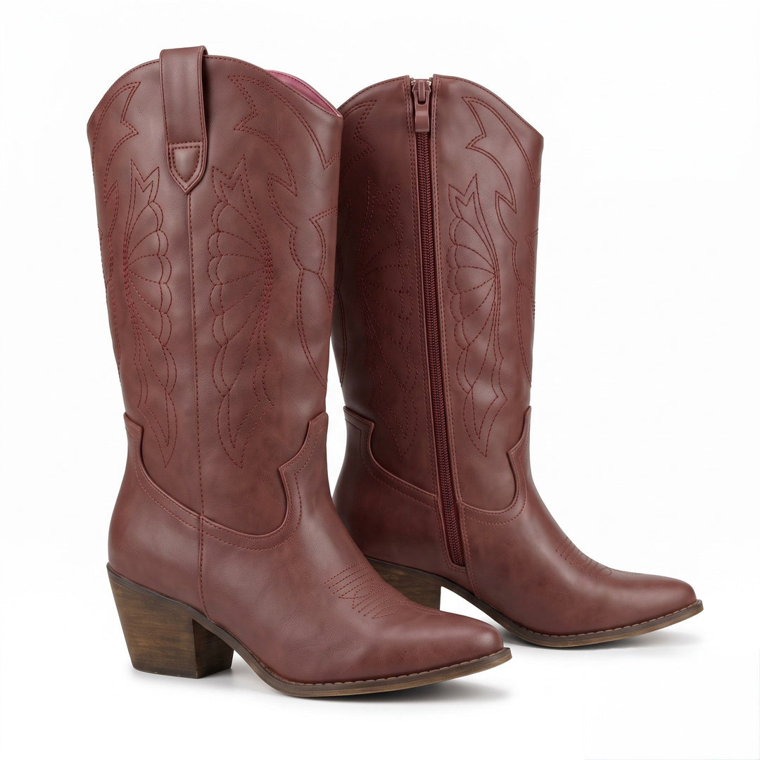 Dakota Embroidered Western Boots