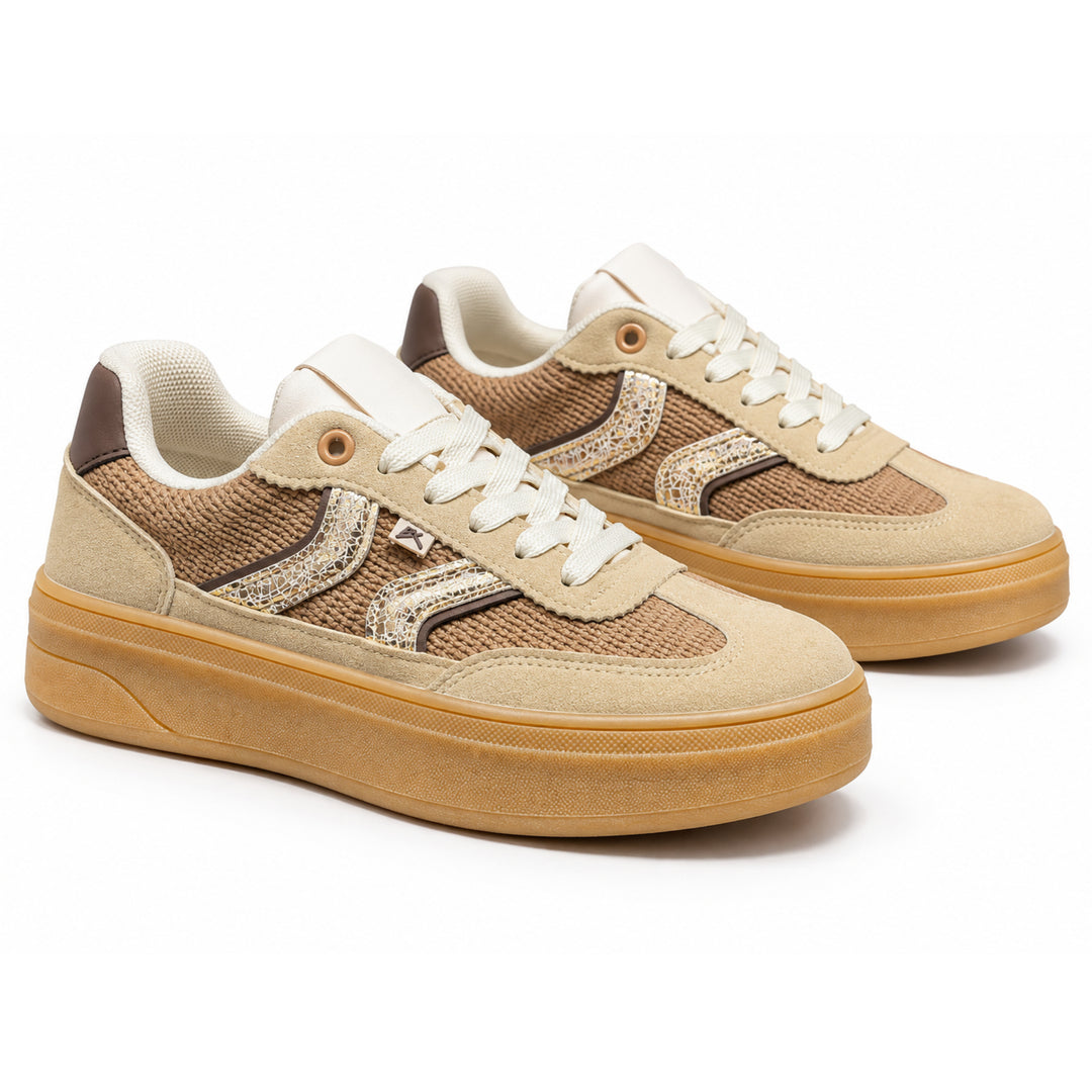Knit Platform Sneakers