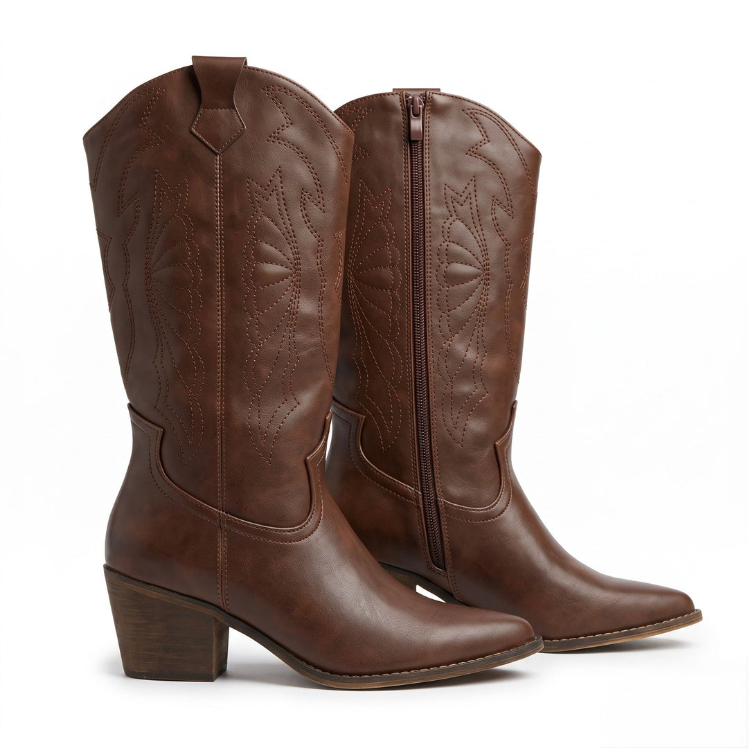 Dakota Embroidered Western Boots