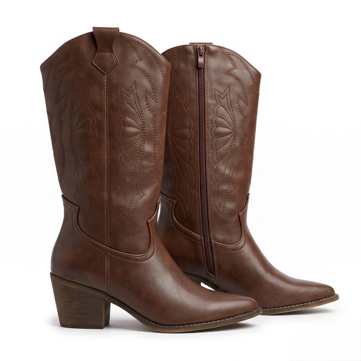 Dakota Embroidered Western Boots