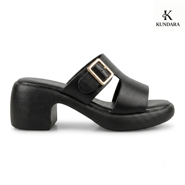 Harper Buckle Platform Mule