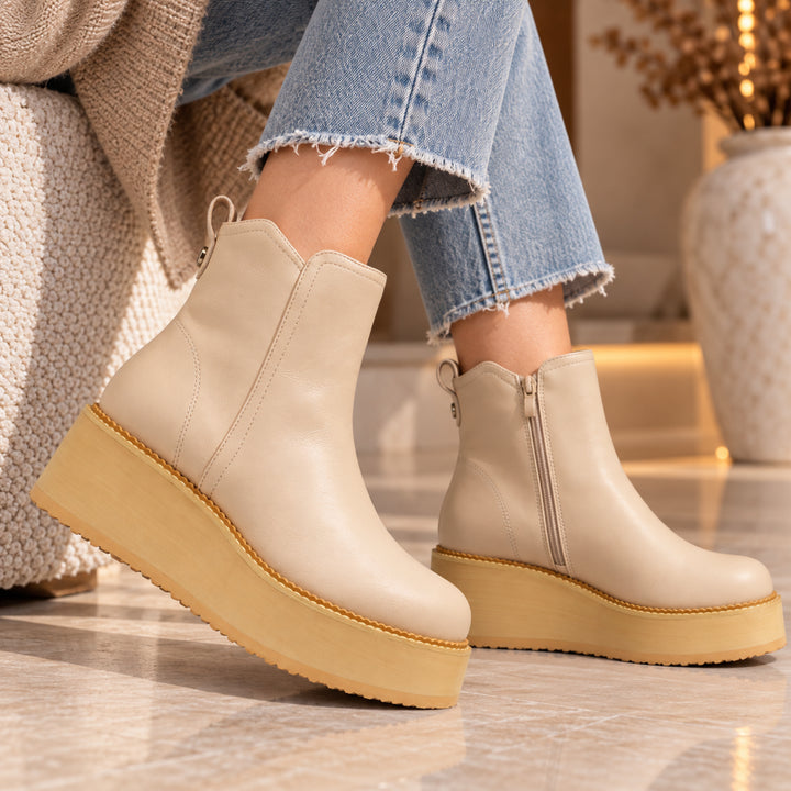Harley Chunky Platform Ankle Boots