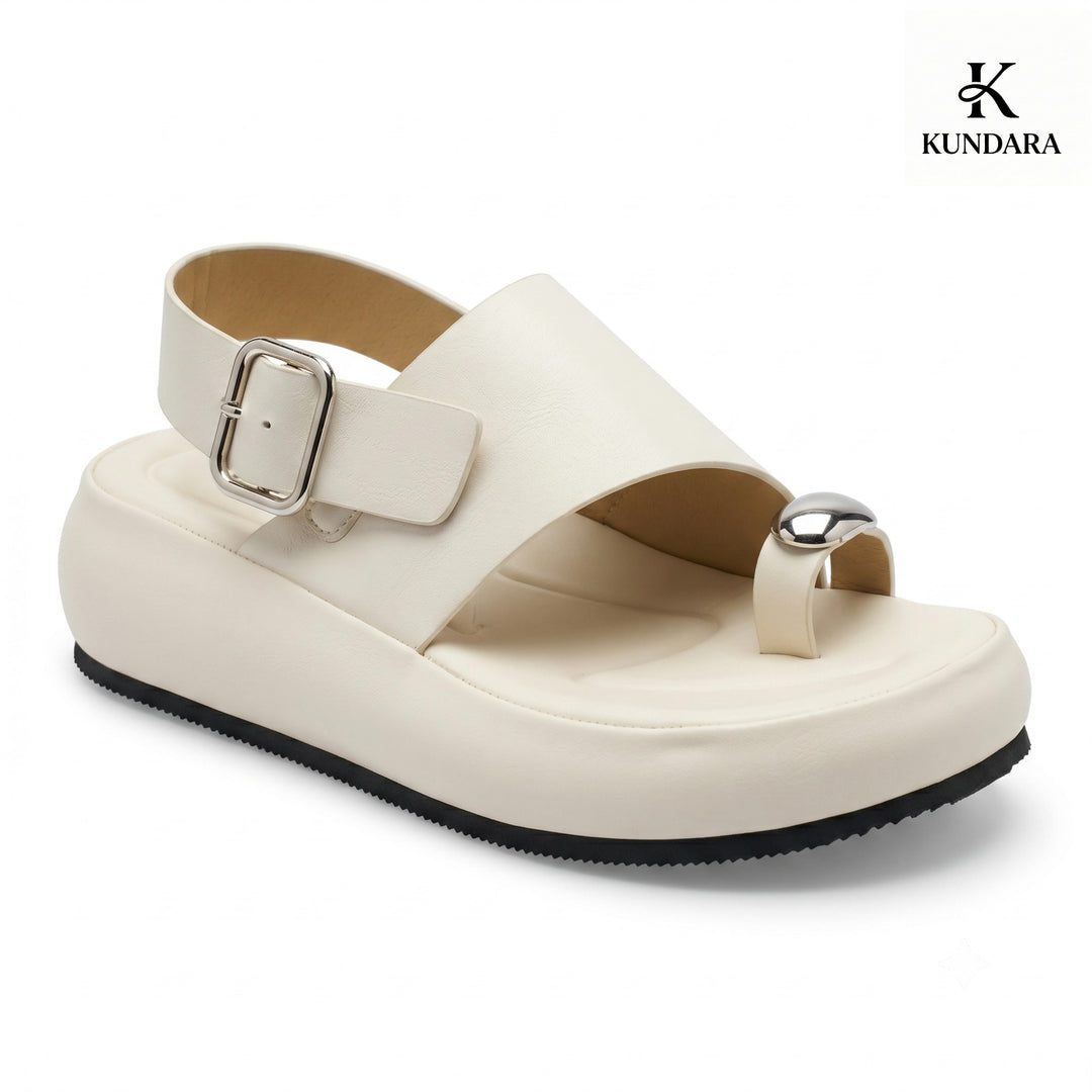 Nova Metallic Platform Sandal