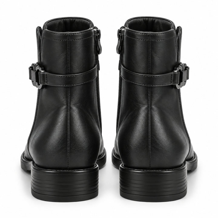 Clara Gold-Link Ankle Boots