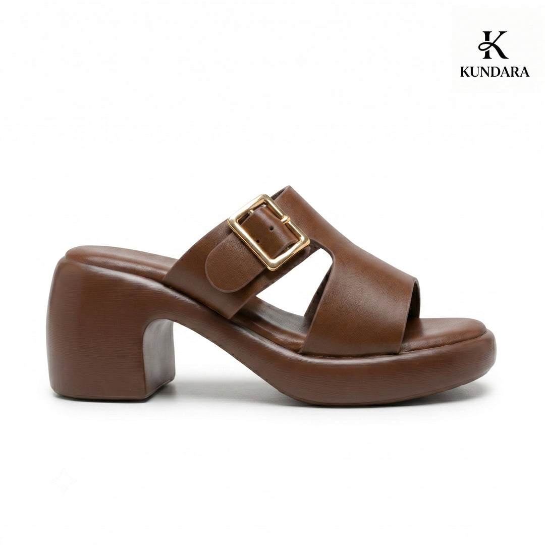 Harper Buckle Platform Mule