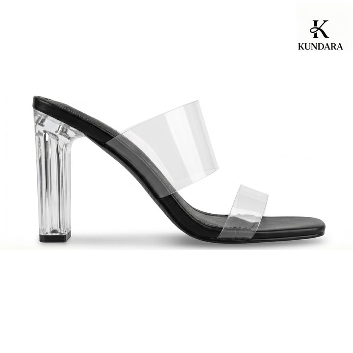 Selene Crystal Heel Mule