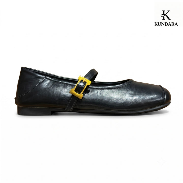 Elara Buckle Mary Jane Flats