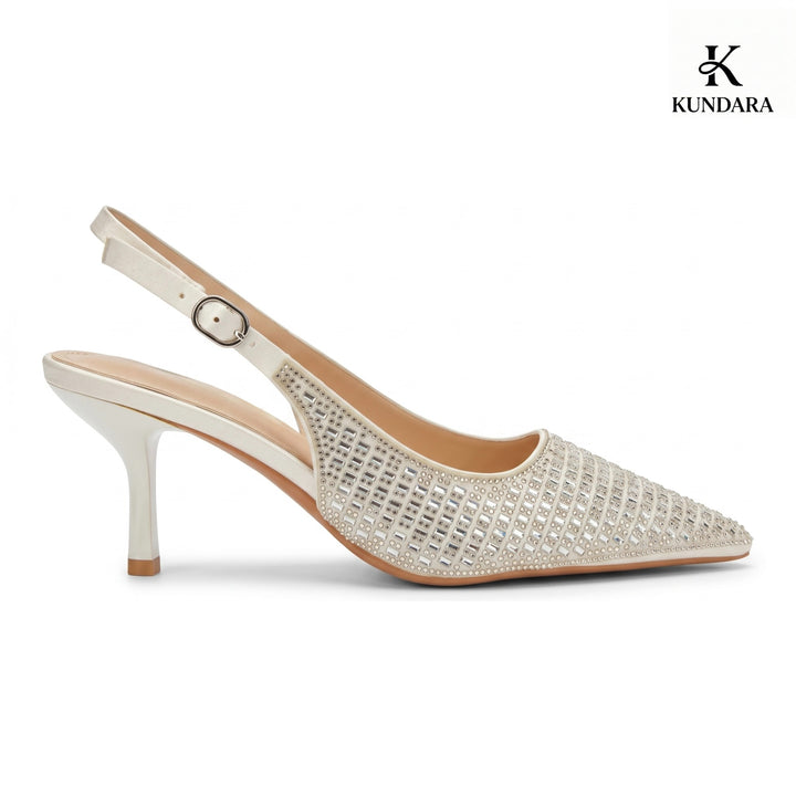 Celeste Crystal Slingback Pumps