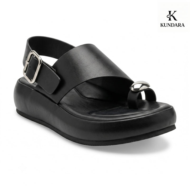 Nova Metallic Platform Sandal