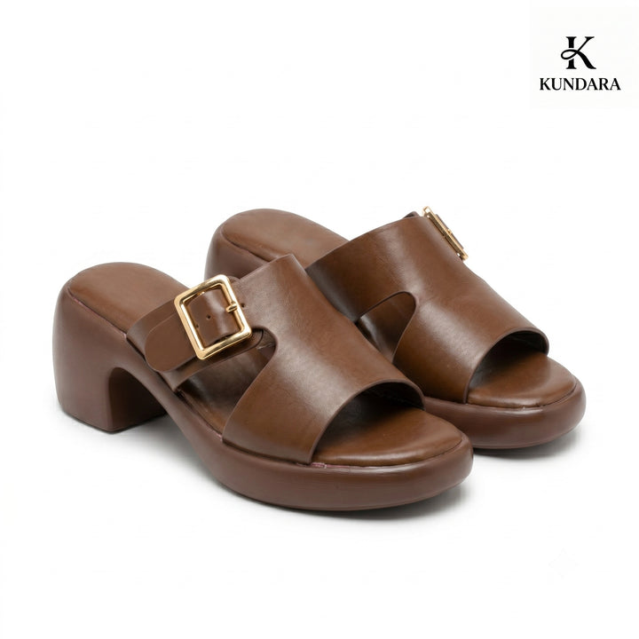 Harper Buckle Platform Mule