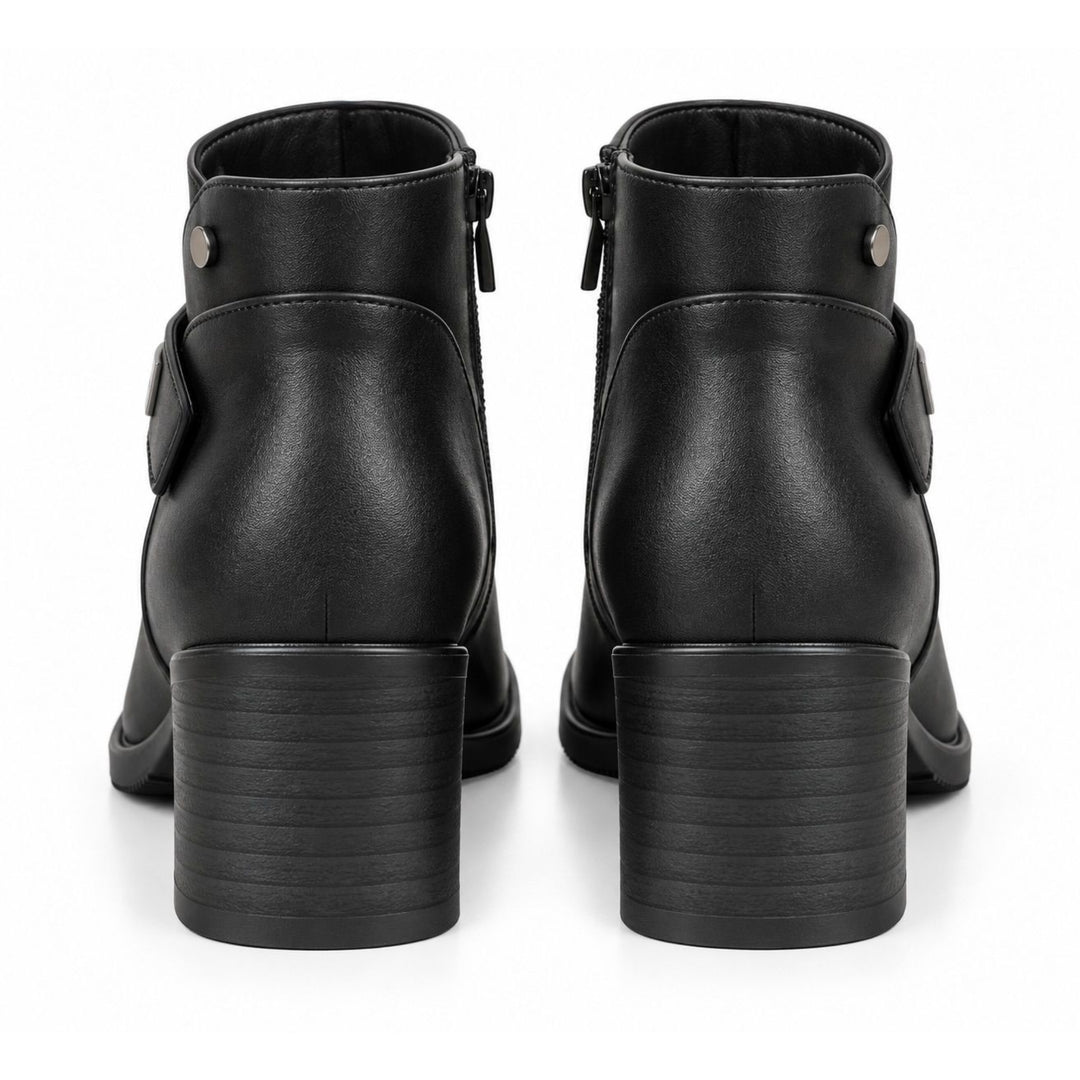 Hazel Gold-Trim Ankle Boots