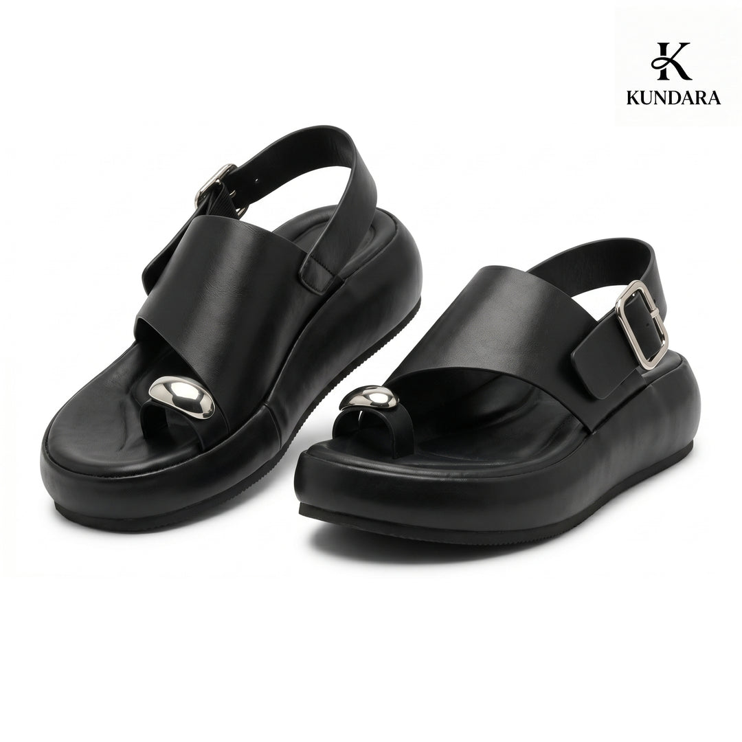 Nova Metallic Platform Sandal