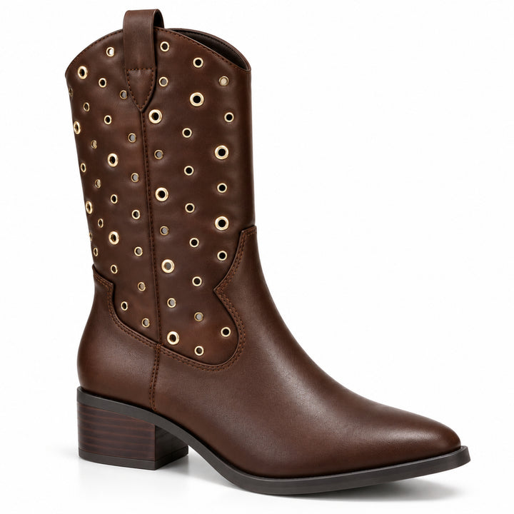 Riley Eyelet Western Boots