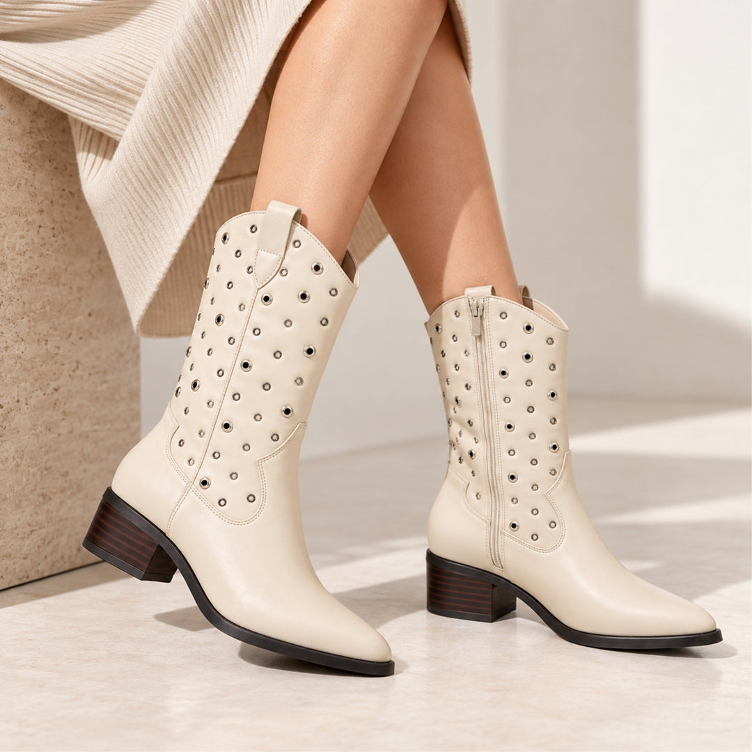 Riley Eyelet Western Boots