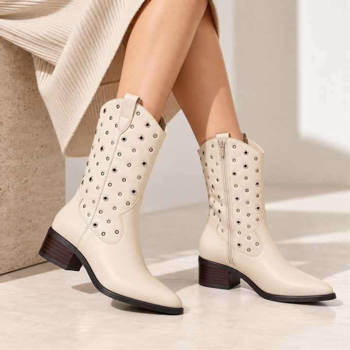 Riley Eyelet Western Boots
