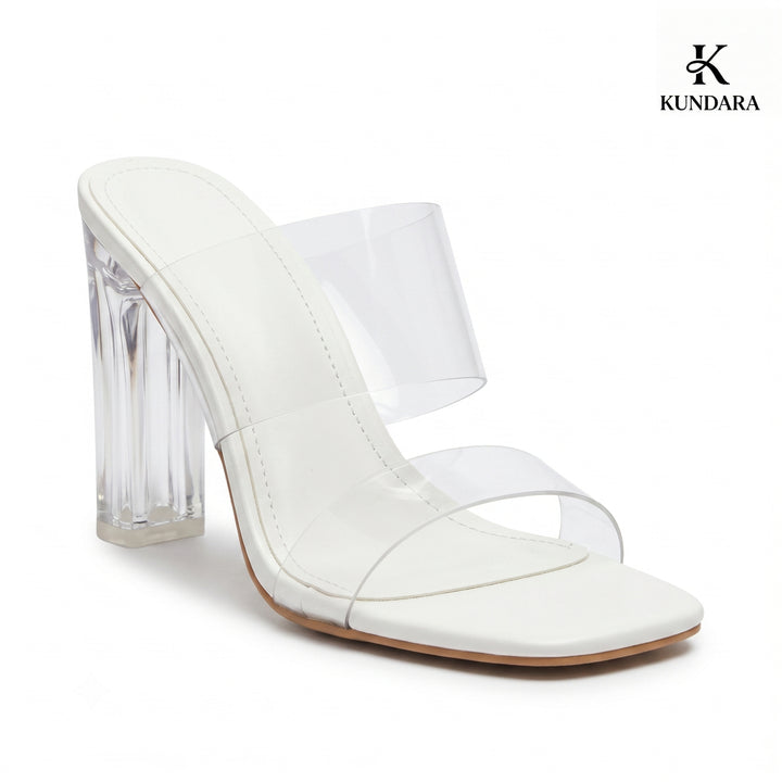 Selene Crystal Heel Mule