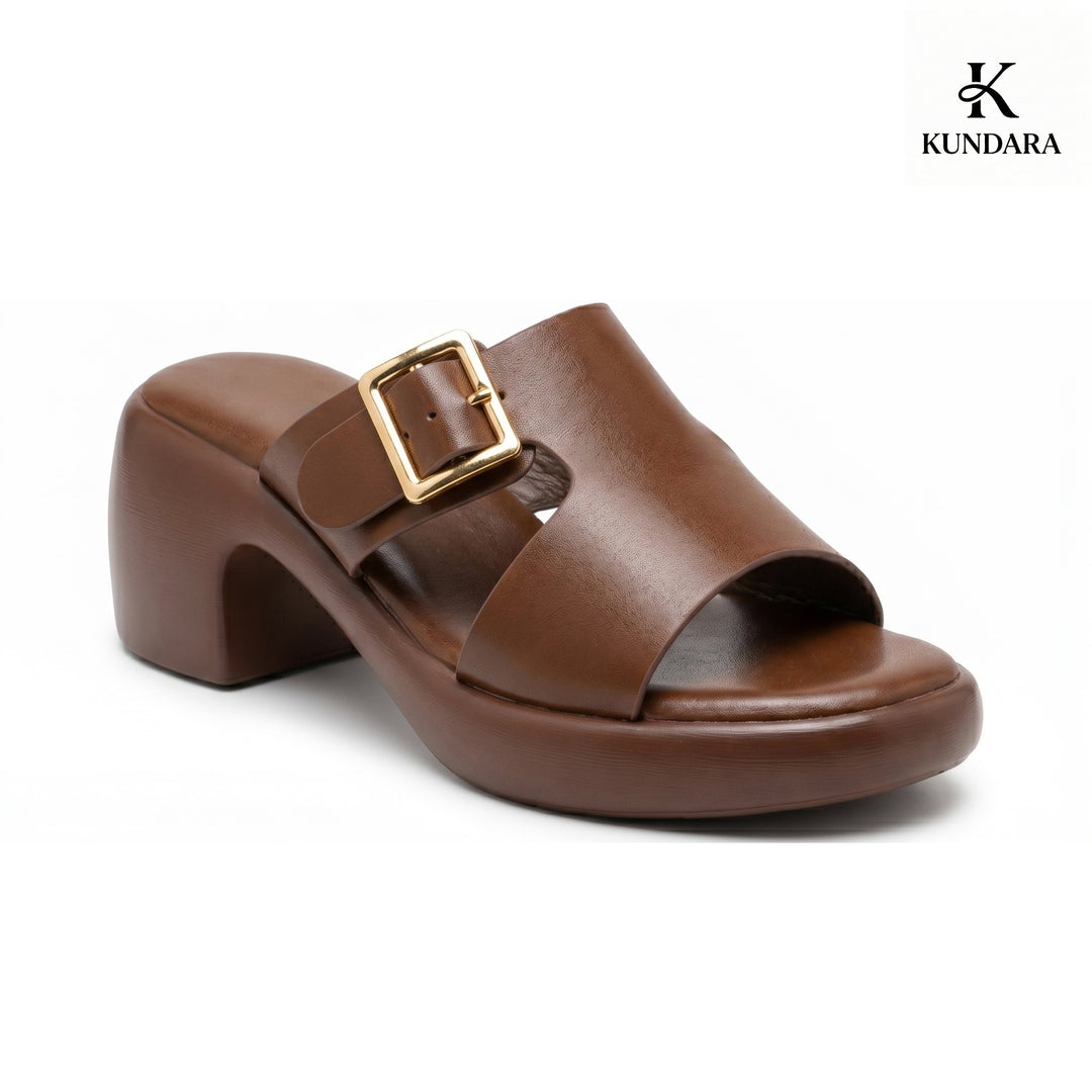 Harper Buckle Platform Mule