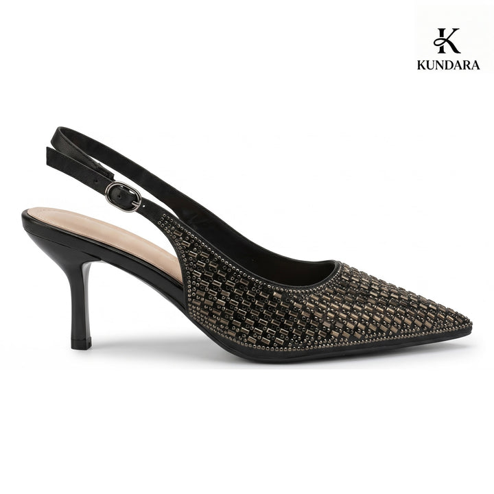 Celeste Crystal Slingback Pumps