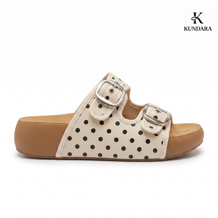 Polina Double Buckle Slides