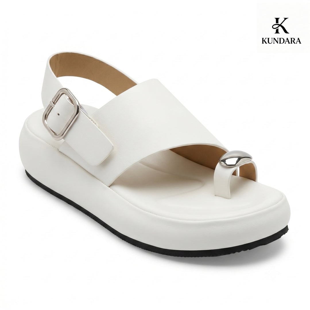 Nova Metallic Platform Sandal