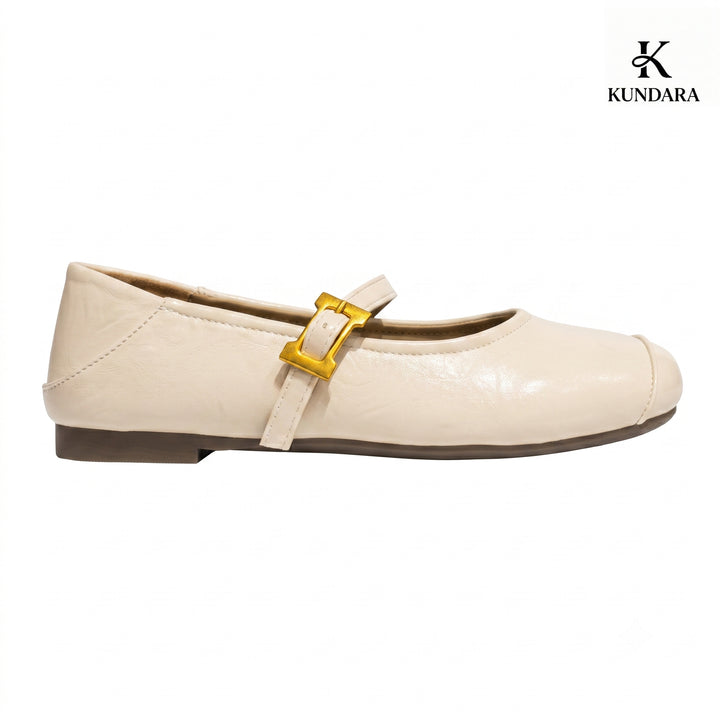 Elara Buckle Mary Jane Flats
