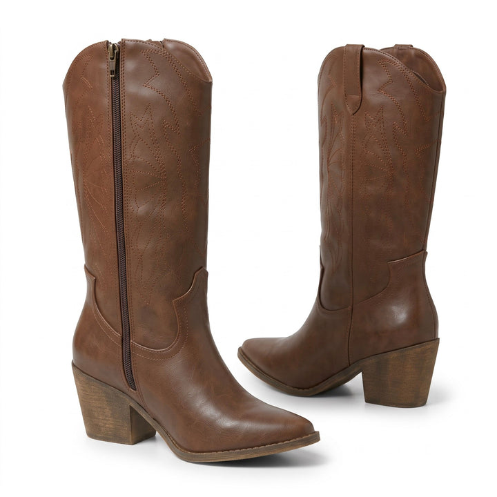 Dakota Embroidered Western Boots