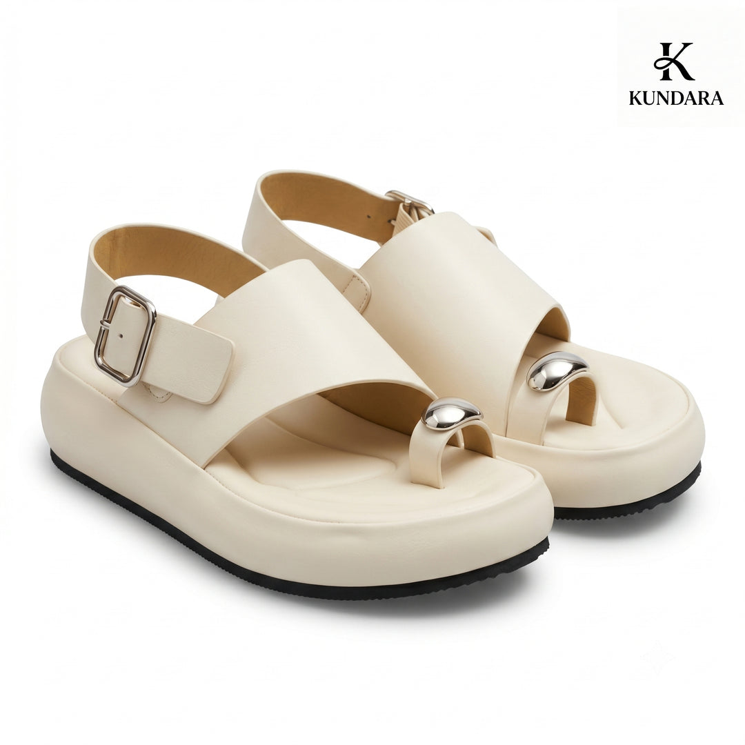 Nova Metallic Platform Sandal