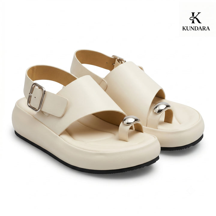 Nova Metallic Platform Sandal