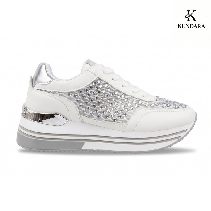 Aura Crystal Platform Sneakers