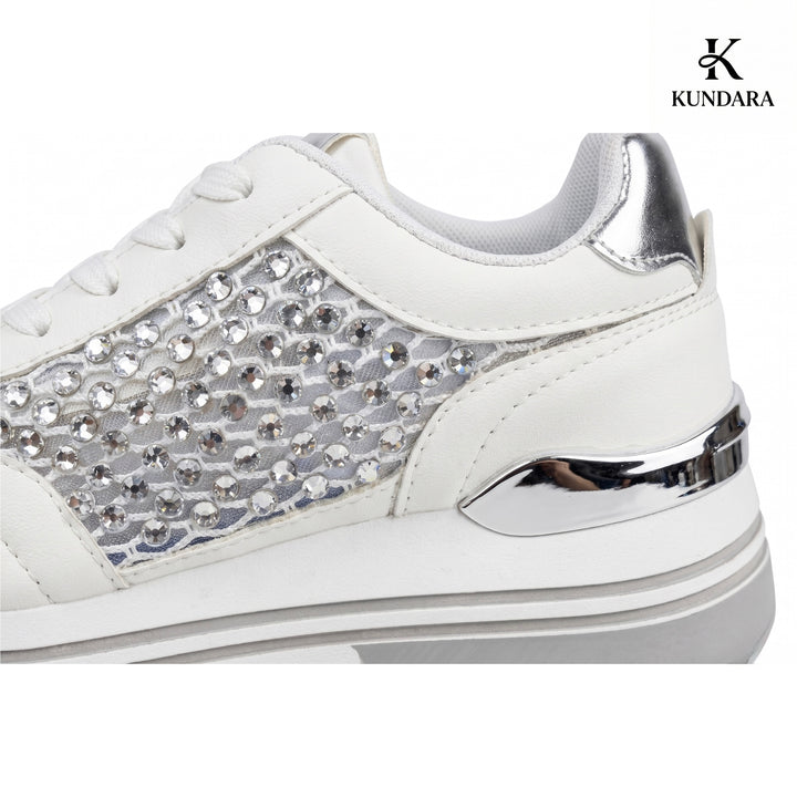 Aura Crystal Platform Sneakers