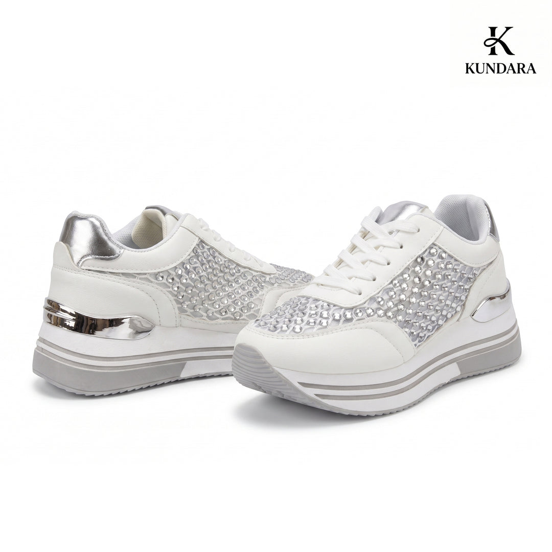 Aura Crystal Platform Sneakers
