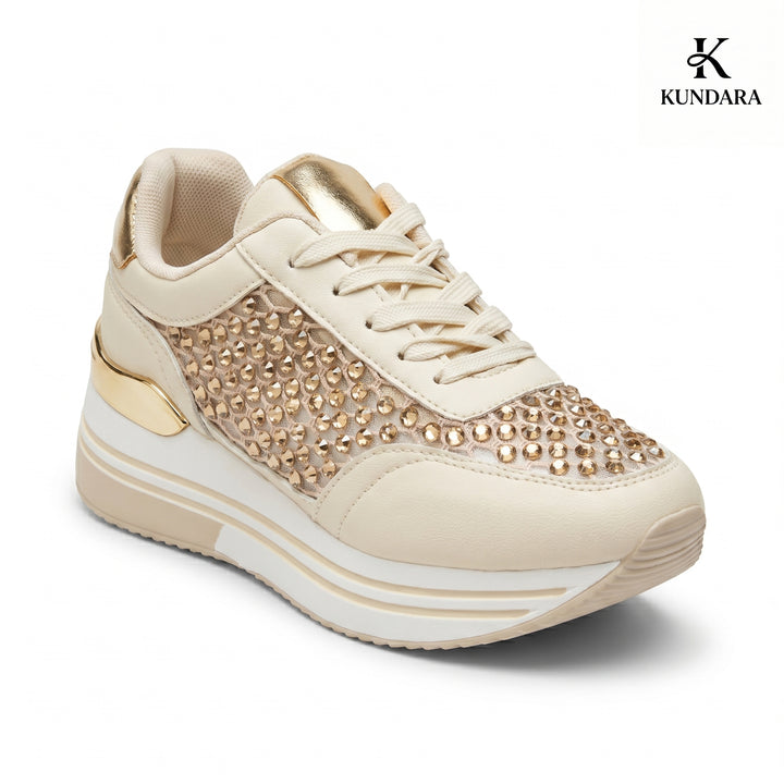 Aura Crystal Platform Sneakers