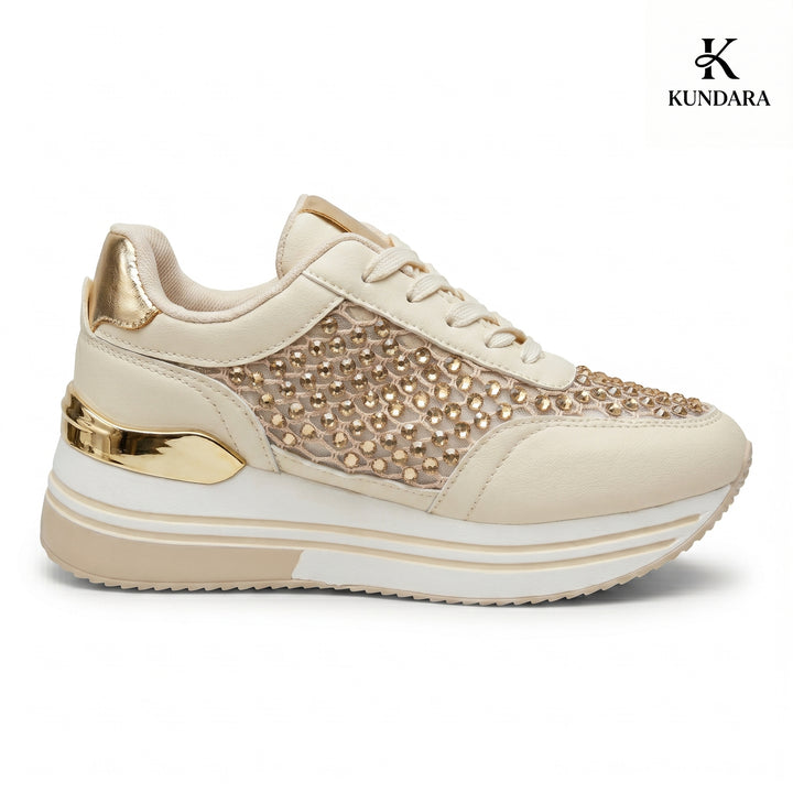 Aura Crystal Platform Sneakers