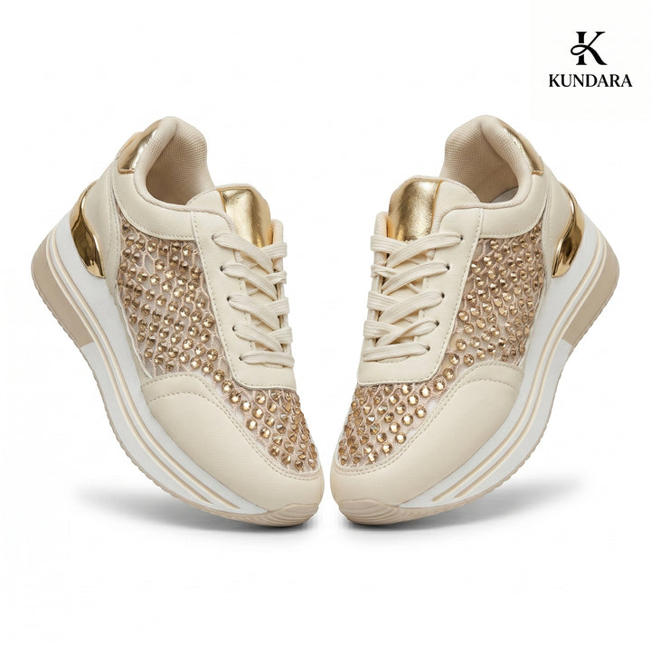 Aura Crystal Platform Sneakers