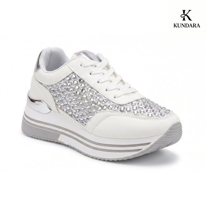 Aura Crystal Platform Sneakers