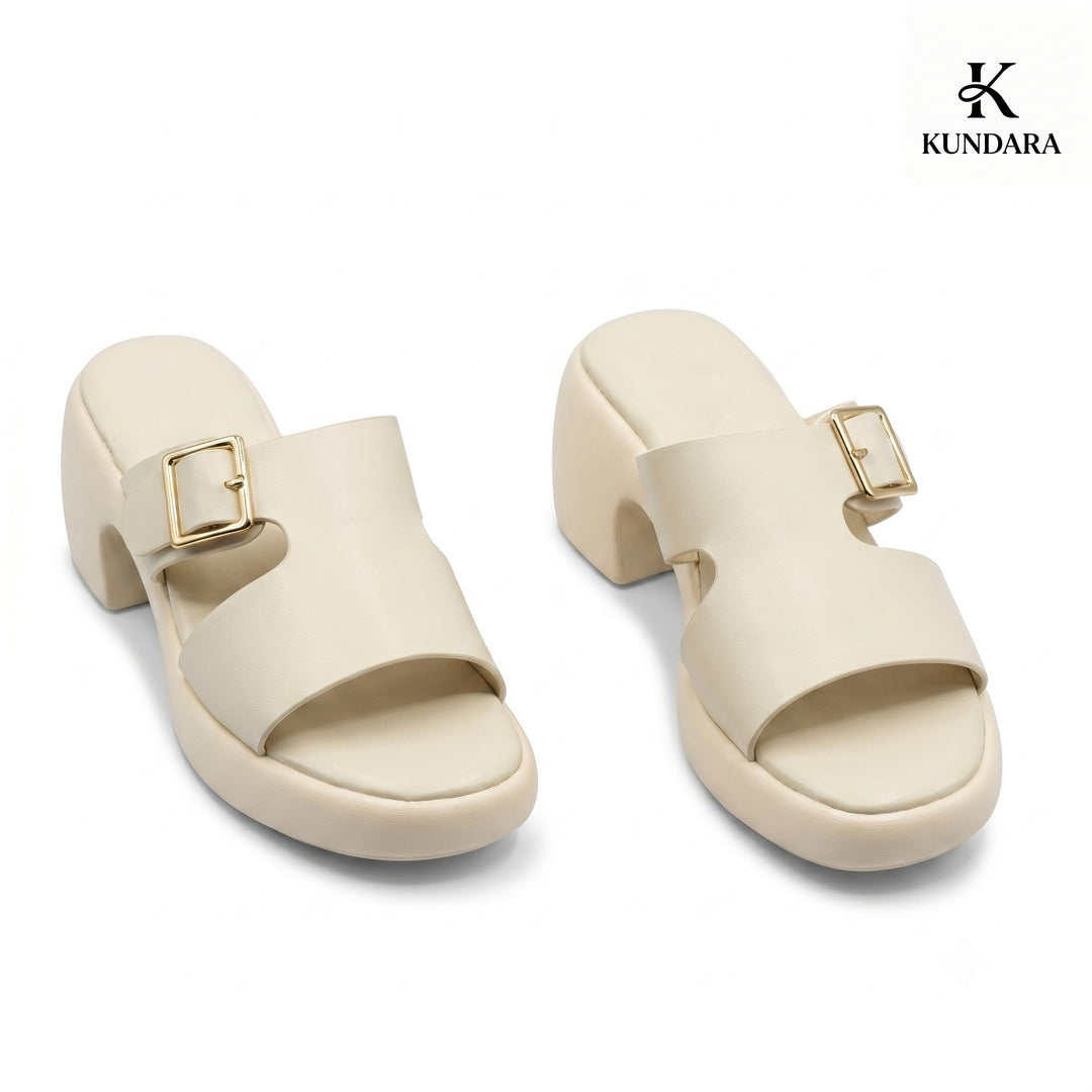 Harper Buckle Platform Mule
