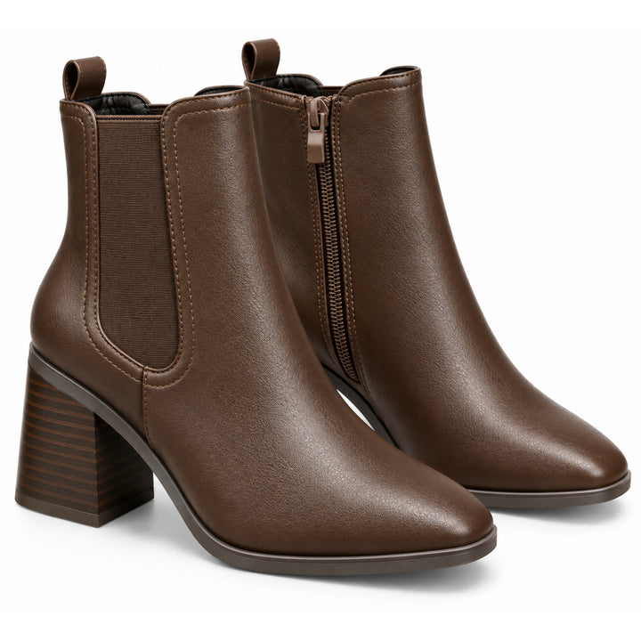 Camille Chelsea Block-Heel Ankle Boots