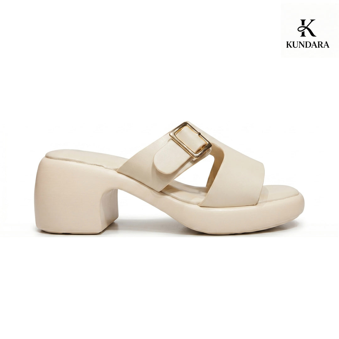 Harper Buckle Platform Mule