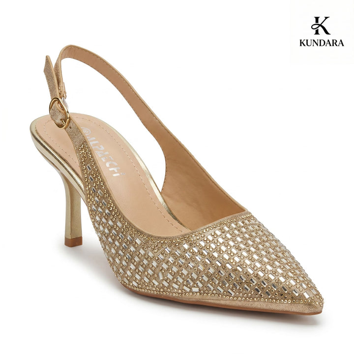 Celeste Crystal Slingback Pumps